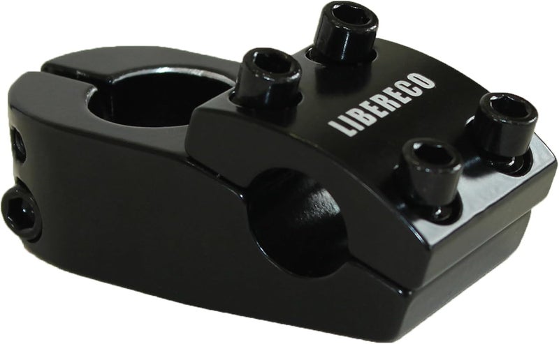 Libereco Aluminum Alloy BMX Stem: Fits 22.2mm Handlebar & 28.6mm Fork: Lightweight High-Strength Freestyle Stem Black - Image 1